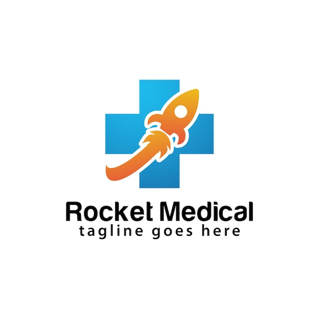 Rocket Medical logo design template