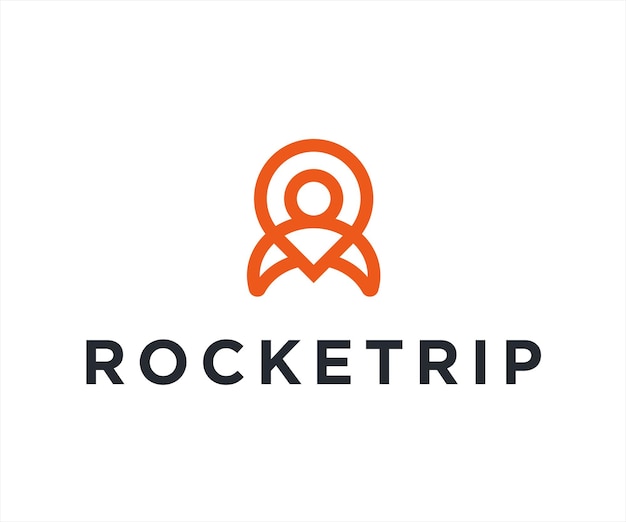 rocket people logo icon vector design