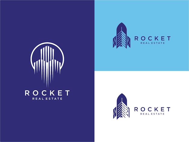 rocket realty logo design