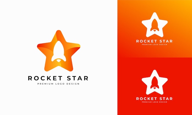 Rocket Star Vector Logo Design