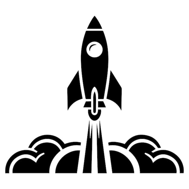 A Rocket Vector Art Illustration EPS File