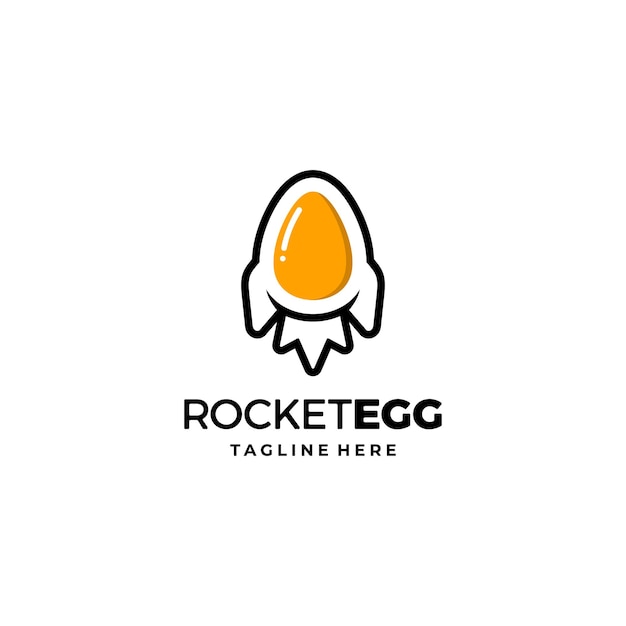 Rocket with Egg Logo Design Inspiration