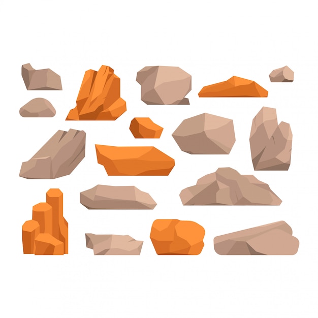 Rocks and stones  illustration