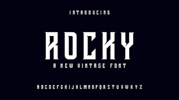 Rocky Vintage Font