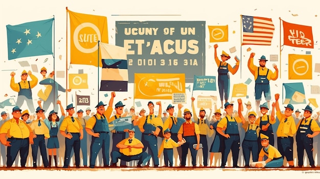 Vector the role of labor unions in american history