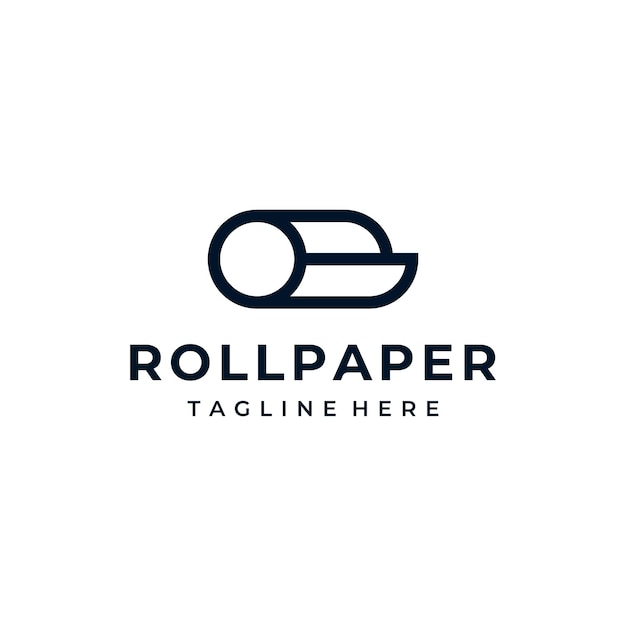 Roll Paper Page Tissue Reel Logo Design Inspiration