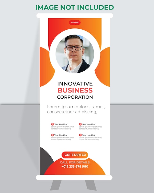 Roll up Banner  Business display standee for presentation