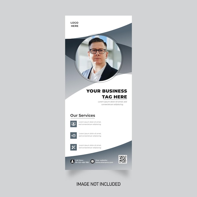 Roll up banner design template free