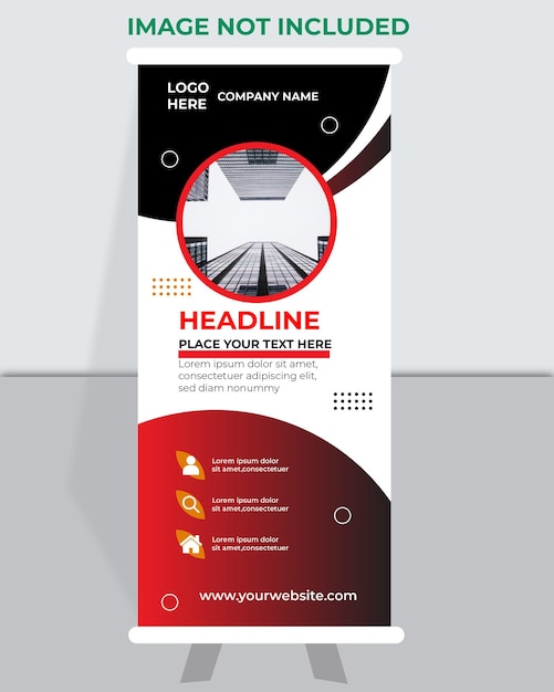 roll up banner Modern creative Design Template