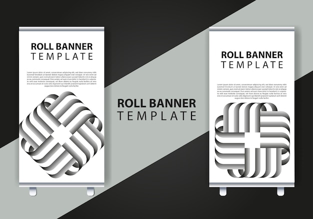 roll up brochure flyer banner design vertical template vector,Vertical Banner Design Signboard