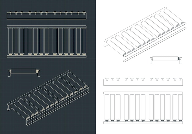 Roller conveyor blueprints