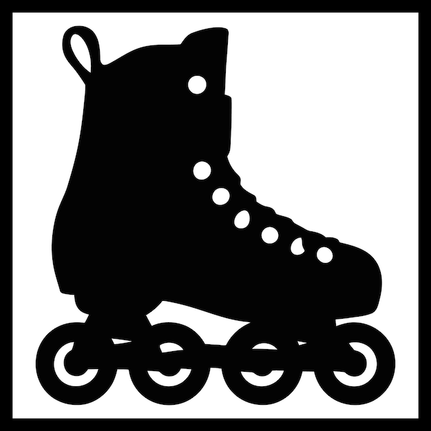 Rollerblades silhouette image