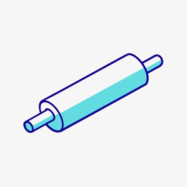 Vector rolling pin isometric vector icon illustration 9