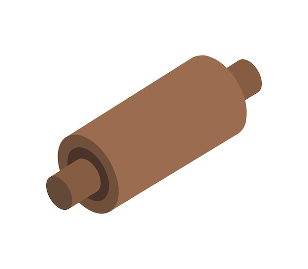 Rolling pin isometric