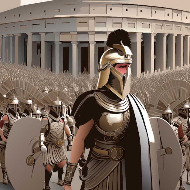 Vector roman empire vector illustration