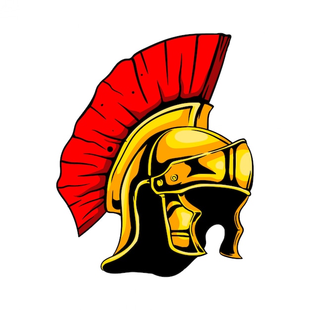 Roman spartan gladiator helmet