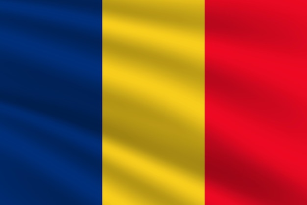 Romania national flag vector illustration