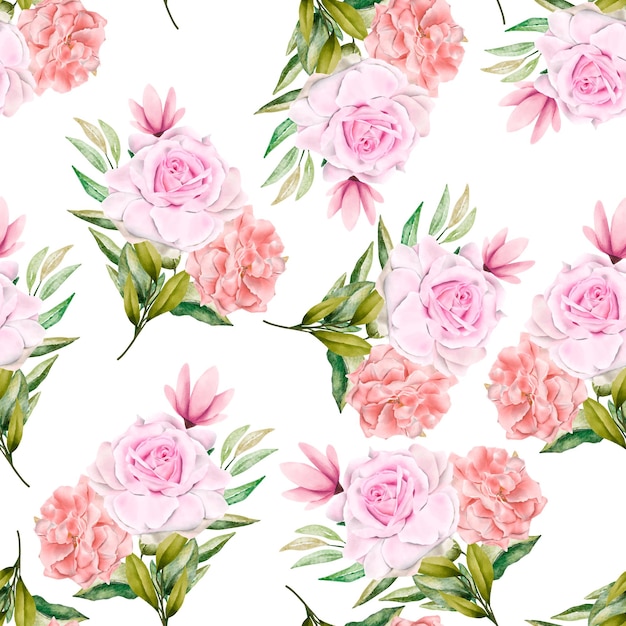 romantic floral seamless pattern