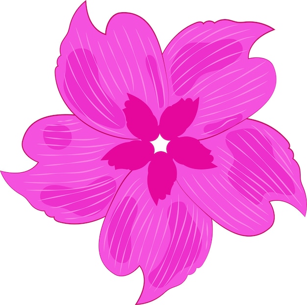 Romantic Flower Illustration Element