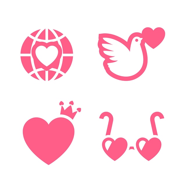 Romantic icon designed for your design