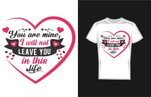 Romantic lettering typography t-shirt design