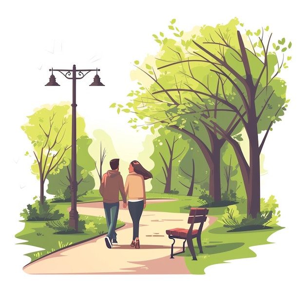 Romantic walk in the park 2