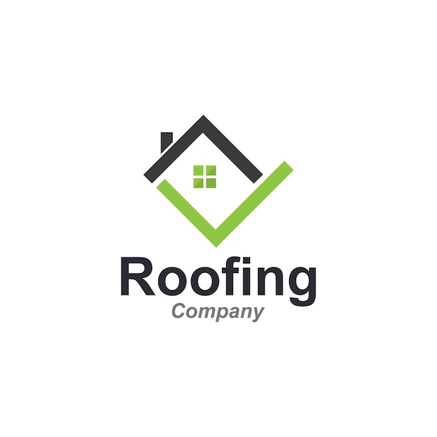 Roof house icon logo vector