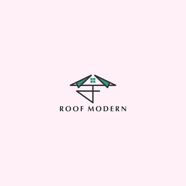 Roof modern Logo Template Vector icon