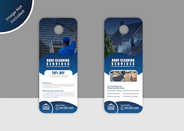 Roof  Washing,  house washing, window cleaning, power washing, Pressure Washing door hanger template