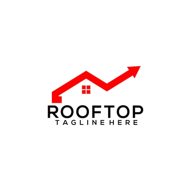 Rooftop logo concept vector isolated in white background