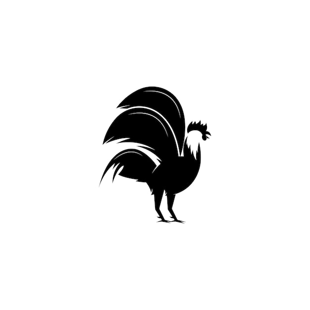 Rooster Logo Template vector illustration