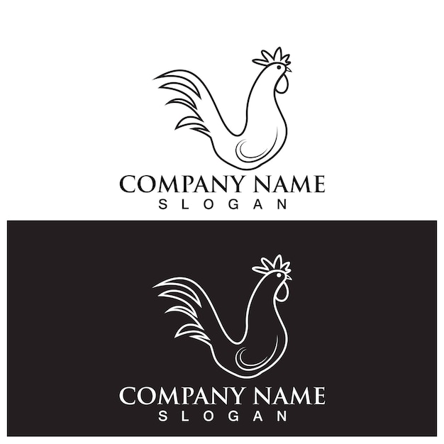 Rooster Logo Template