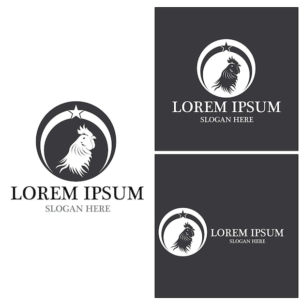 Rooster Logo Template