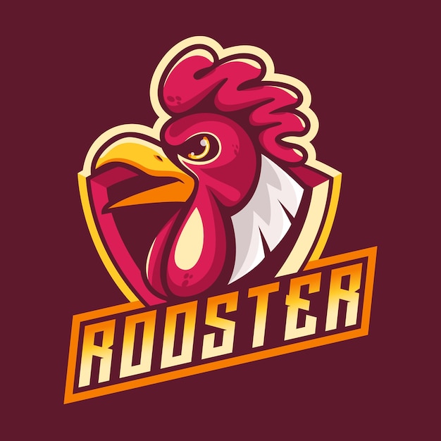 Rooster mascot logo good use for symbol identity emblem badge shirt and more.