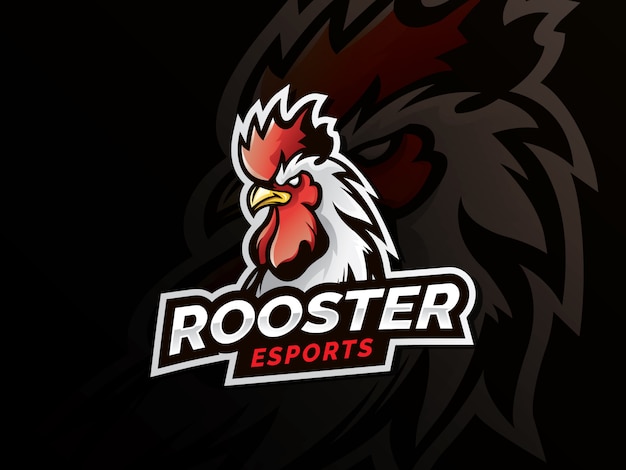 Rooster mascot sport logo 