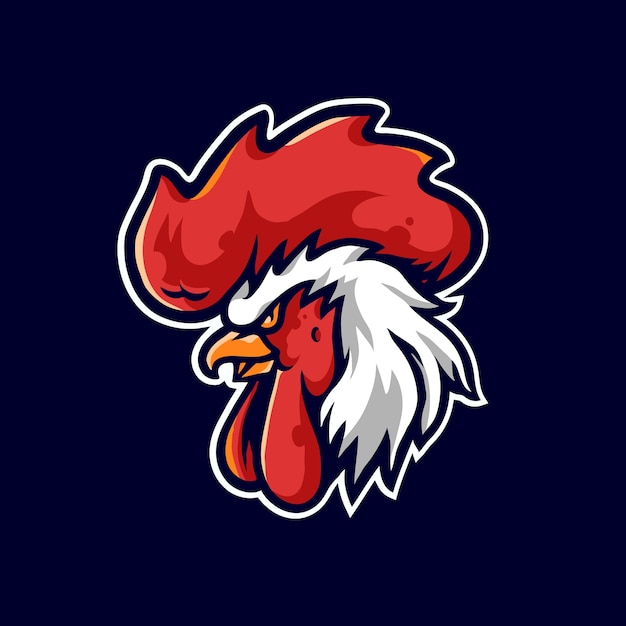 Rooster Sport Mascot Logo Illustration