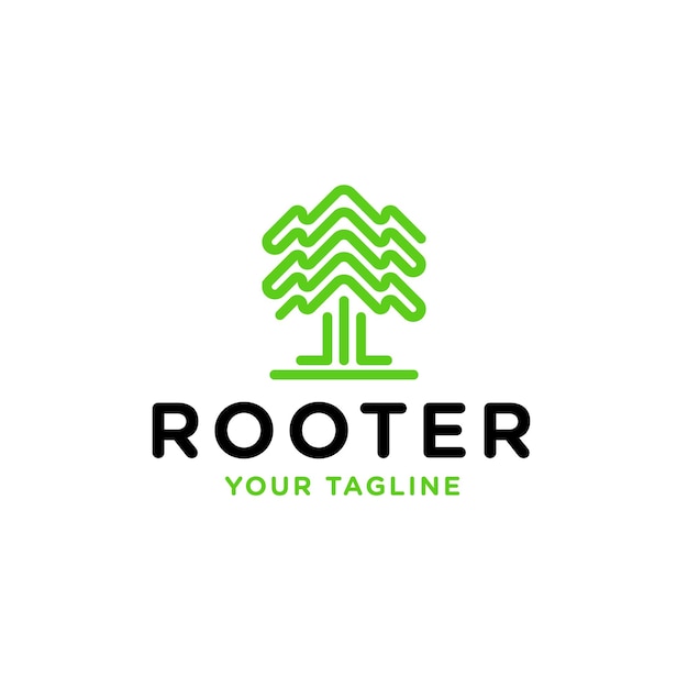 Rooter Logo Icon Design Vector Template