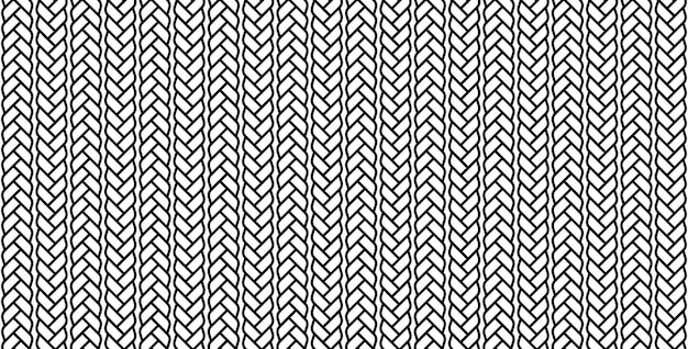 Rope pattern vector background.