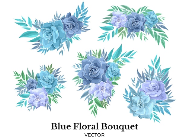 Rose blue   flower bouquet