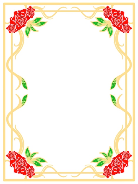 Rose Flower Frame