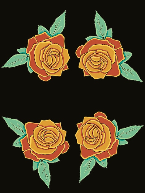 Rose flower vector illustration