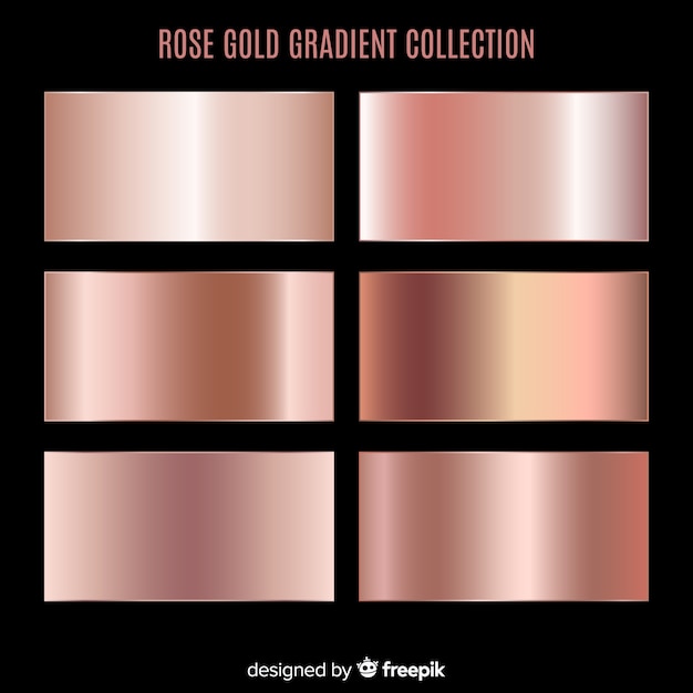 Rose gold gradient collection