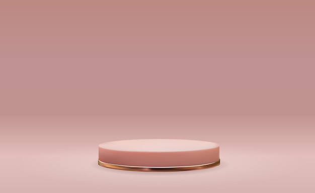 Rose gold pedestal