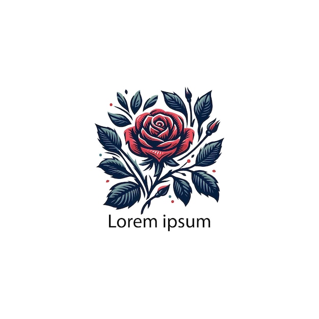 a rose logo design for your brand