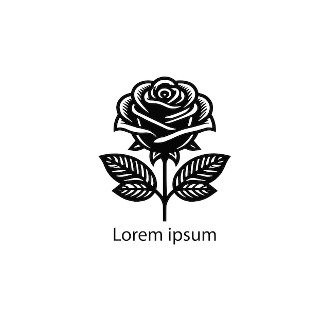 a rose logo design for your brand