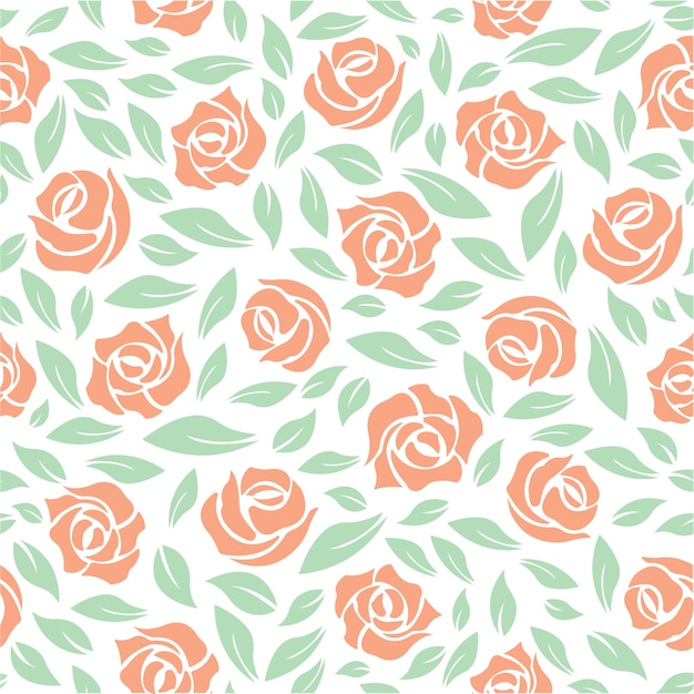 Rose Pattern Vector