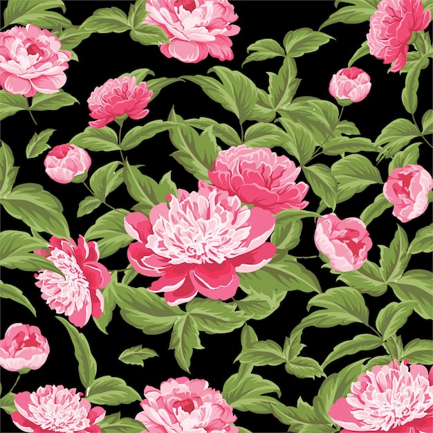 Rose pattern watercolor