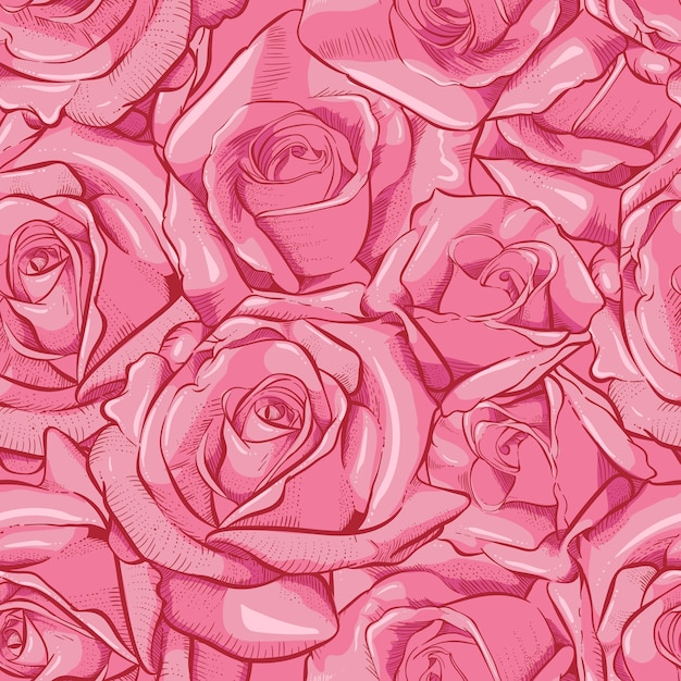 rose seamless pattern