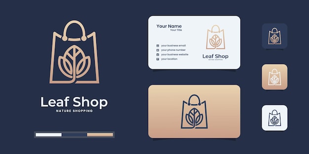 Rose shop logo designs template, bag combined with flower logo design template.