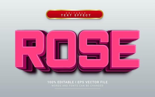 Rose text effect